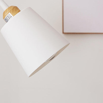 Närbild på vit lampskärm i modern design