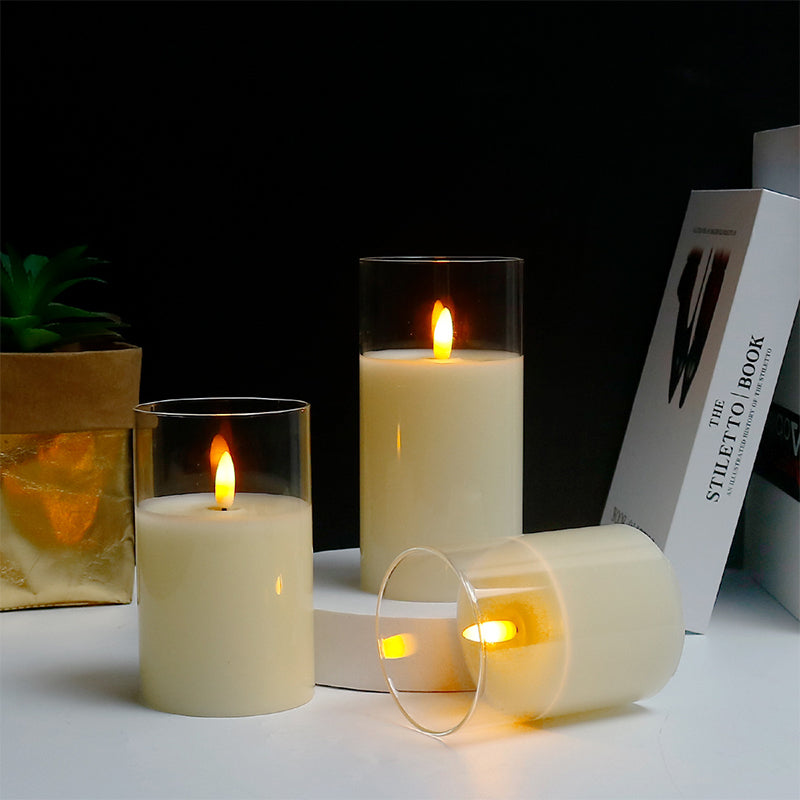 3D-glas realistiskt varmt ljus LED-ljus