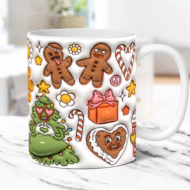 3d jul gingerman keramisk kaffemugg
