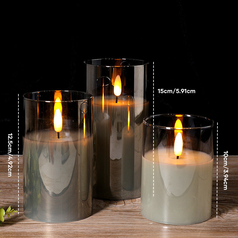 3D-glas realistiskt varmt ljus LED-ljus