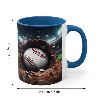 3D-basketboll/fotboll i väggen Kaffemugg