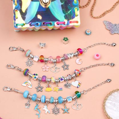 Barns briljanta pärlor DIY armband set