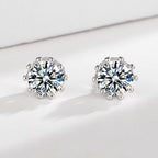 Ladies earrings with sparkling zirconia in elegant wreath design Hapa Style