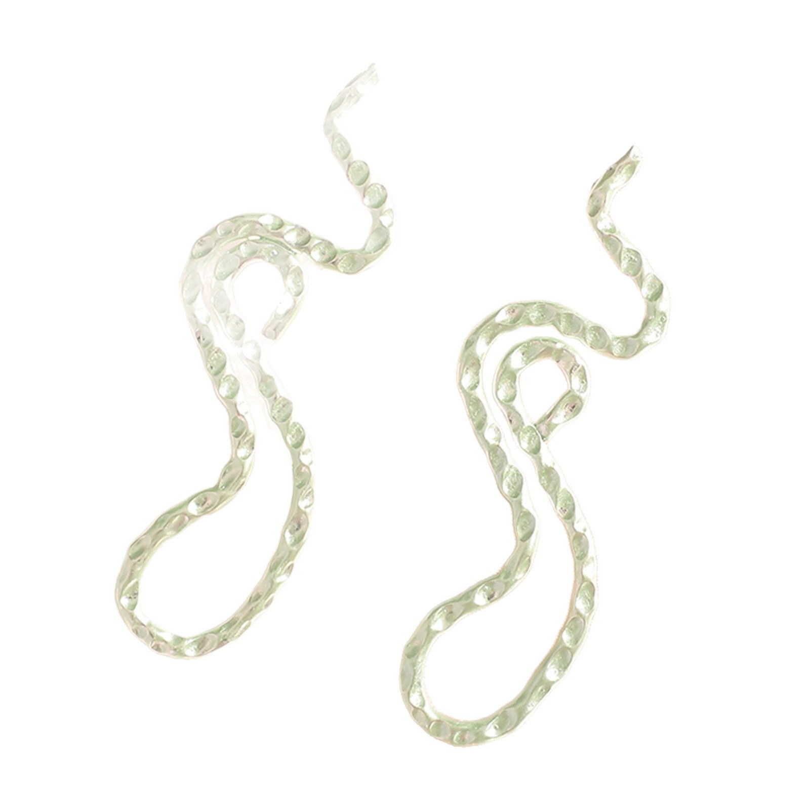 Ladies earrings in elegant wave pattern Hapa Style