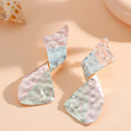 Ladies earrings in modern disc design Hapa Style