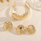 Ladies Open Cuff Bracelet with Elegant, Curved Design Hapa Style