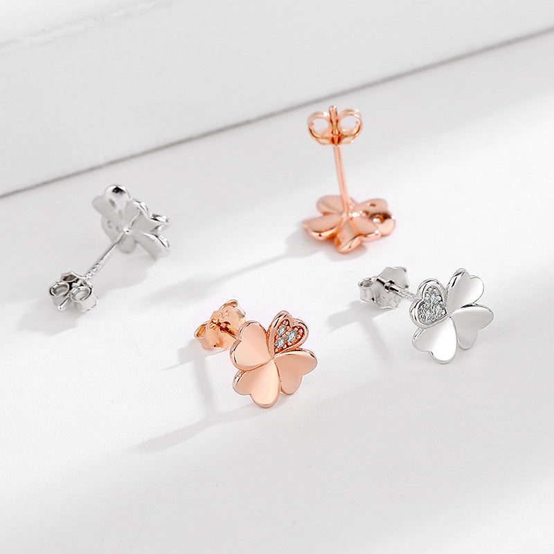 Ladies earrings in modern floral design Hapa Style