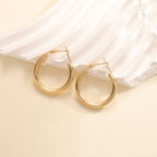 Women's hoop earrings made of high-quality stainless steel with elegant design Hapa Style
