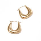 Ladies earrings in a modern, curved design Hapa Style