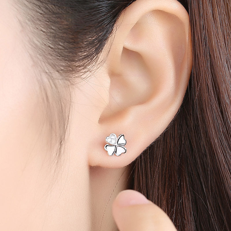 Ladies earrings in modern floral design Hapa Style
