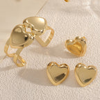 Women's Open Bangle with Elegant Heart Shape Hapa Style