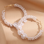 Women’s hoops with artistic pearl design Hapa Style