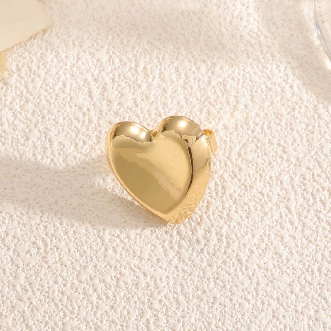 Women's Open Bangle with Elegant Heart Shape Hapa Style
