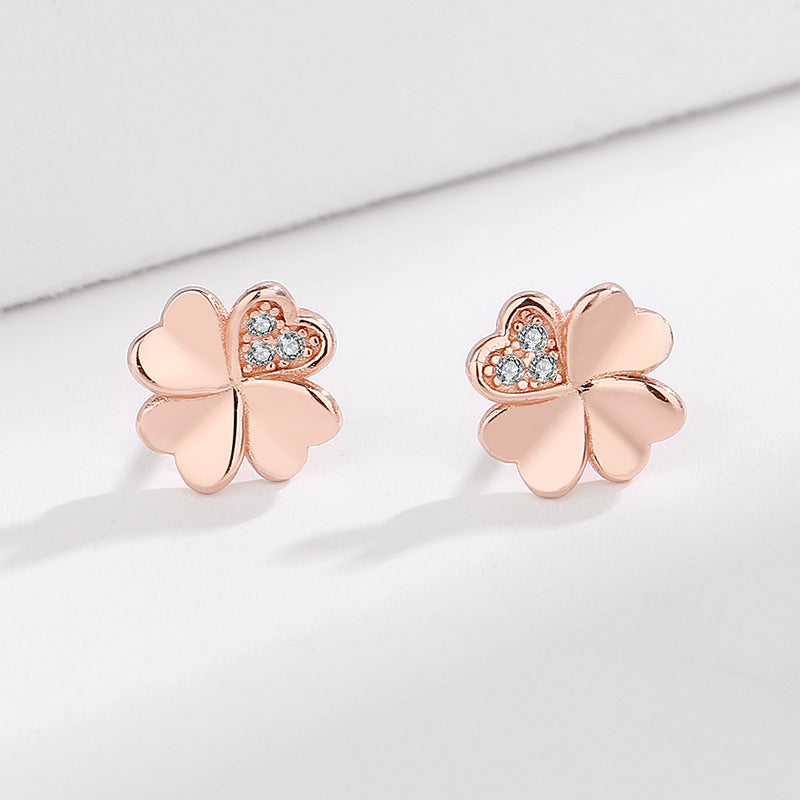 Ladies earrings in modern floral design Hapa Style