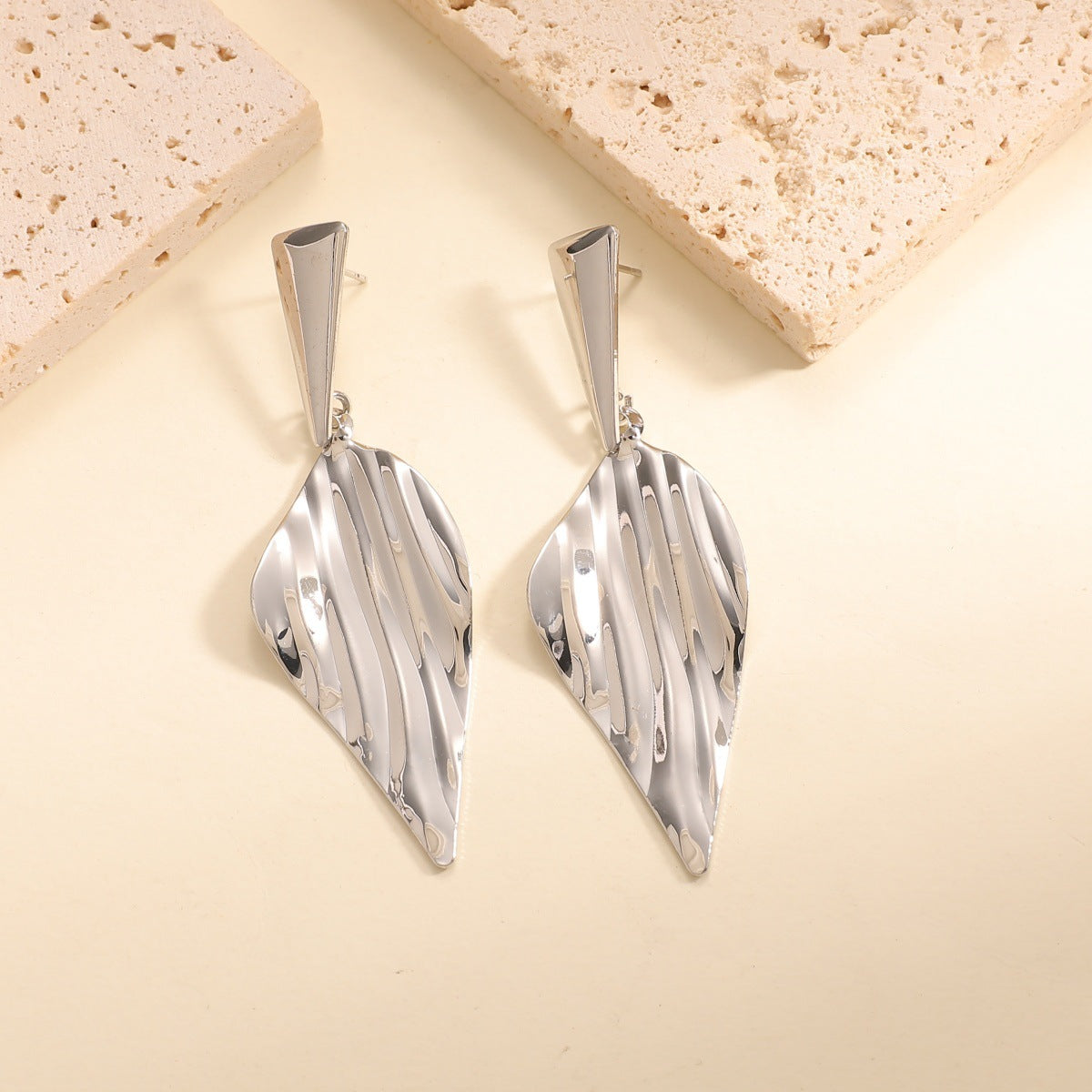 Women's Hanging Earrings in Stylish Leaf Design Hapa Style