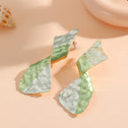 Ladies earrings in modern disc design Hapa Style