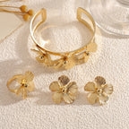 Women's wrist jewelry with floral design and high-quality surface finishing Hapa Style