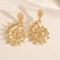 Ladies earrings in shell design Hapa Style