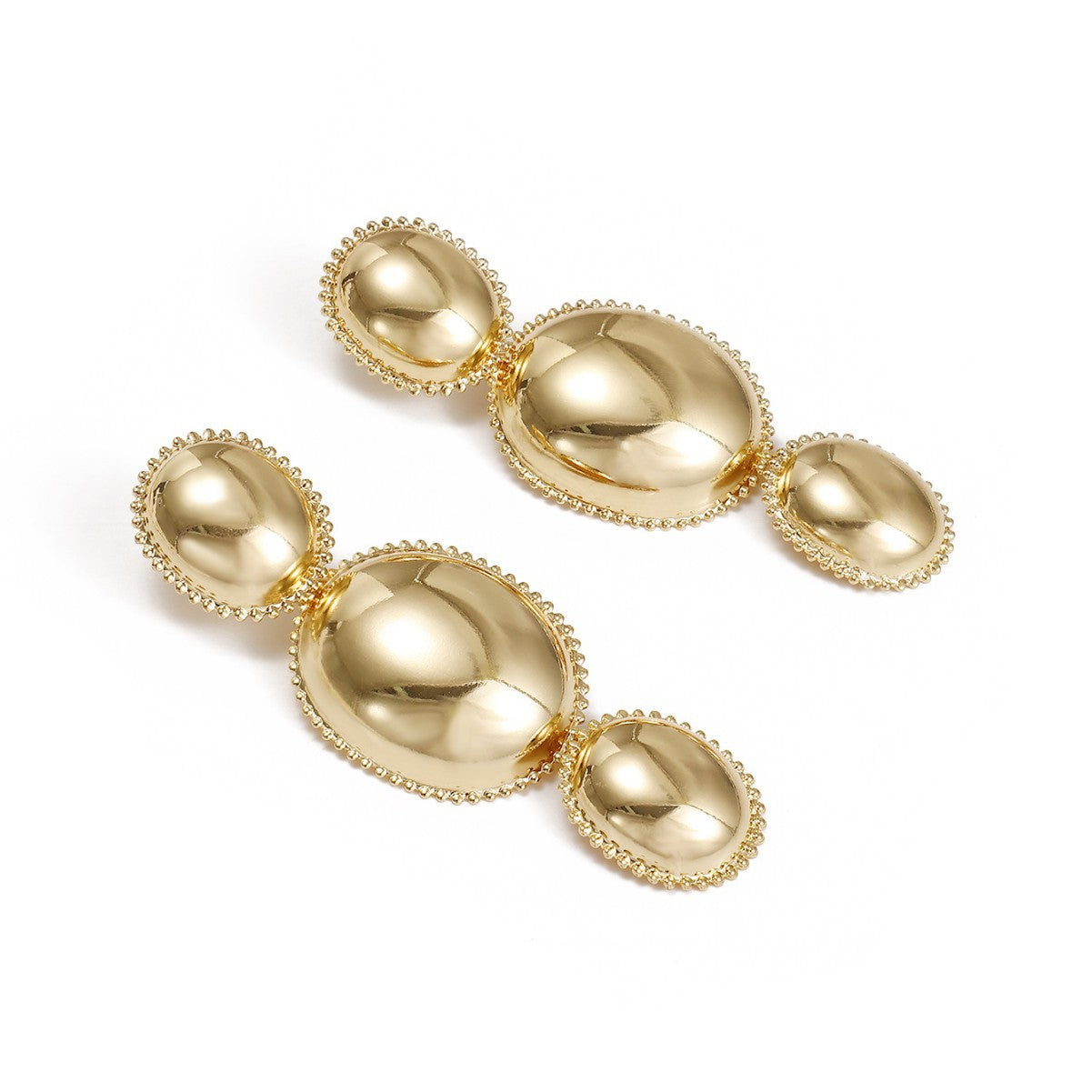 Women's earrings in artistic, structured design Hapa Style