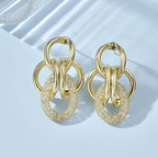 Women's Hanging Earrings with Luxurious, Sculptural Design Hapa Style