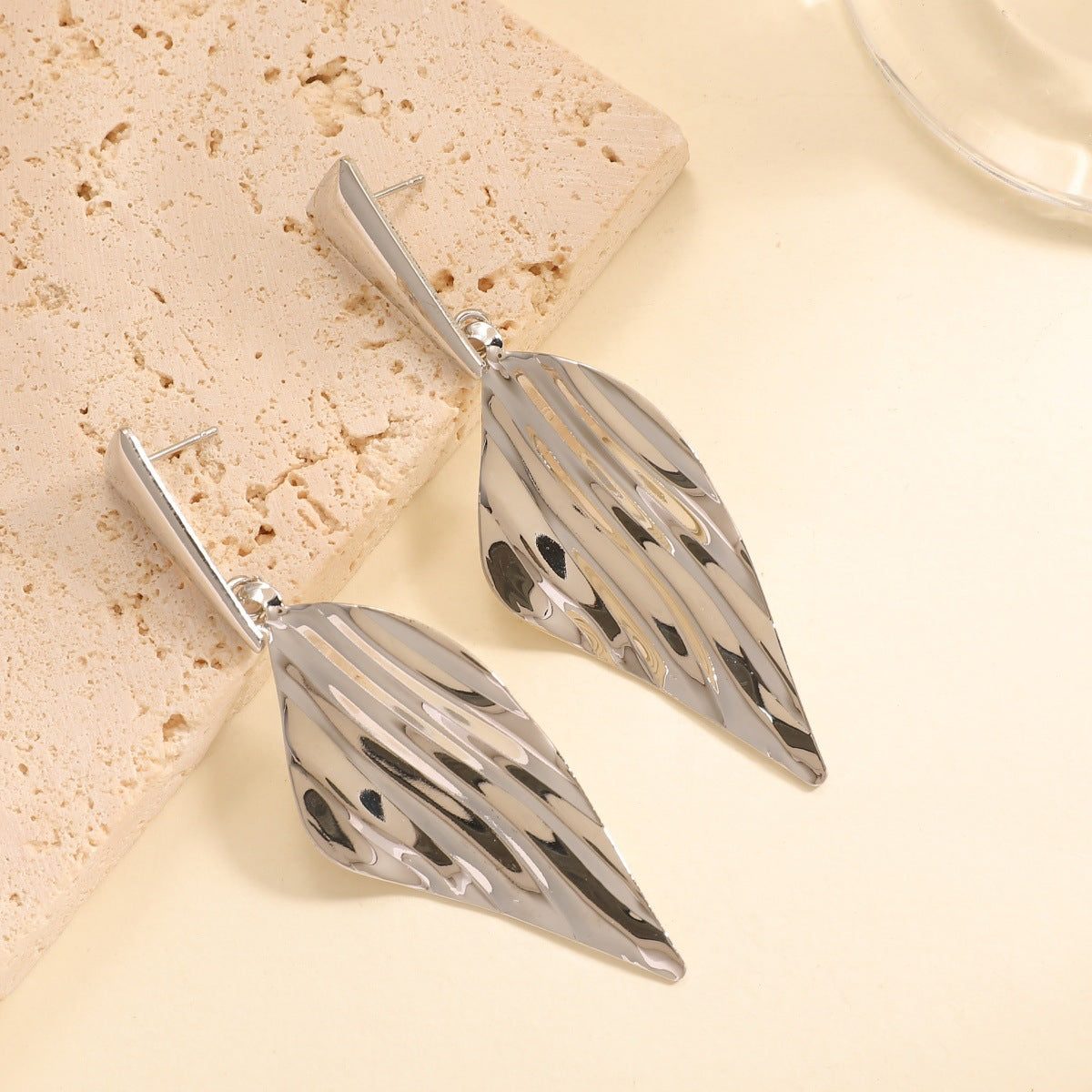 Women's Hanging Earrings in Stylish Leaf Design Hapa Style