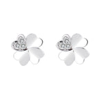 Ladies earrings in modern floral design Hapa Style