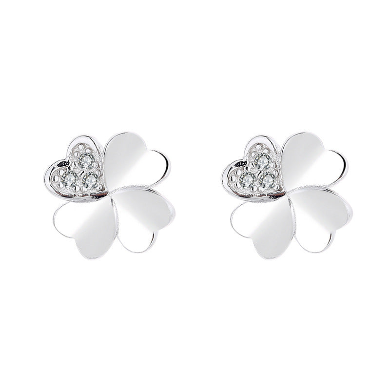 Ladies earrings in modern floral design Hapa Style