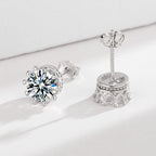 Ladies earrings with sparkling zirconia in elegant wreath design Hapa Style