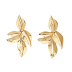 Women’s earrings with elegant leaf design Hapa Style