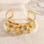 Women's wrist jewelry with floral design and high-quality surface finishing Hapa Style