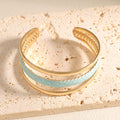Women Open Bangle with Artistic Relief Design Hapa Style