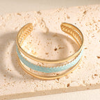 Women Open Bangle with Artistic Relief Design Hapa Style