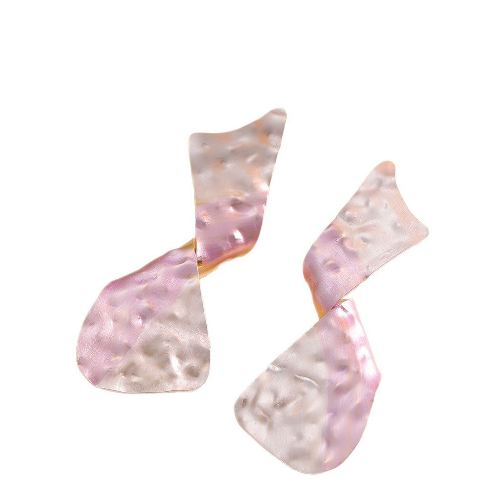 Ladies earrings in modern disc design Hapa Style