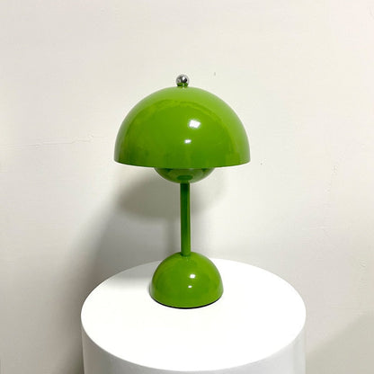 Grön bordslampa med rund design