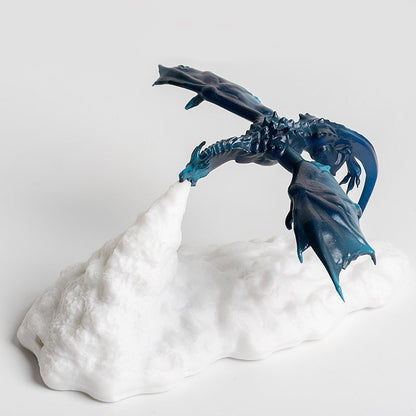 3D-nattlampa med eldspridande drake