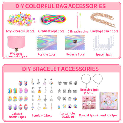 Barns briljanta pärlor DIY armband set